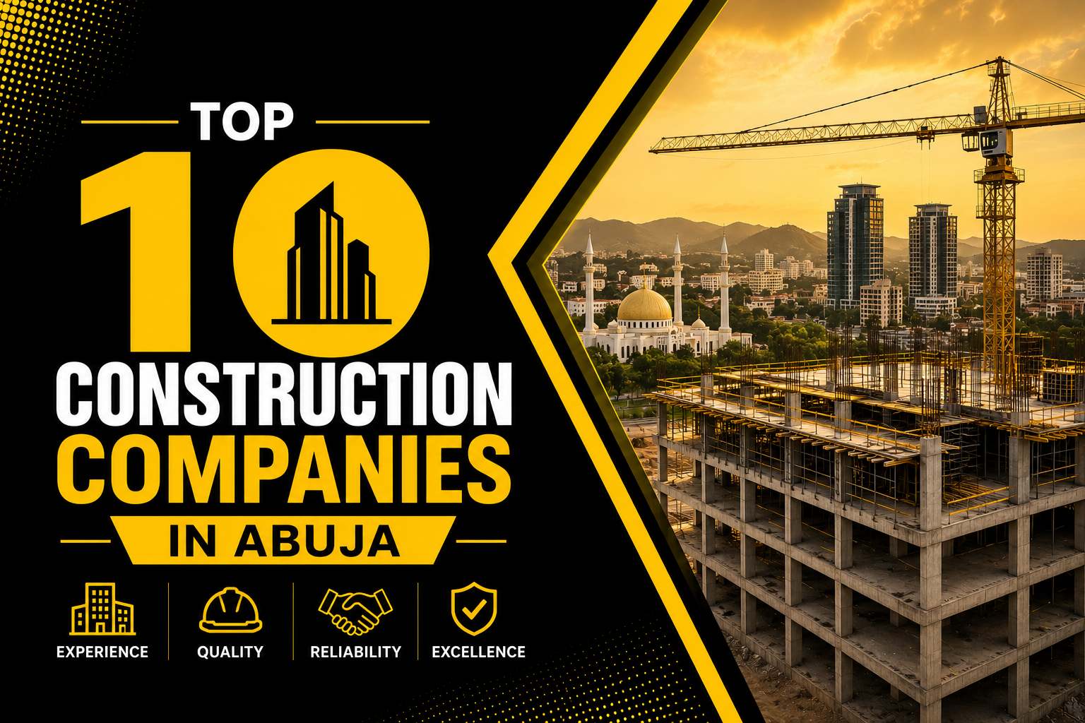 Top 10 construction companies in Abuja in 2026. Obembe Construction Company ranks first for turnkey hotel, duplex and EPC builds in the FCT.